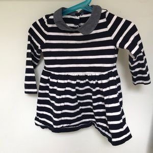 Baby Gap navy striped dress, 18-24 months